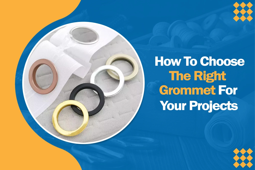 grommets on the left and